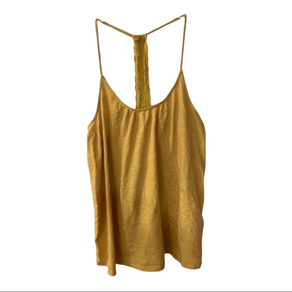 Joe Fresh tank top yellow, medium EUC
